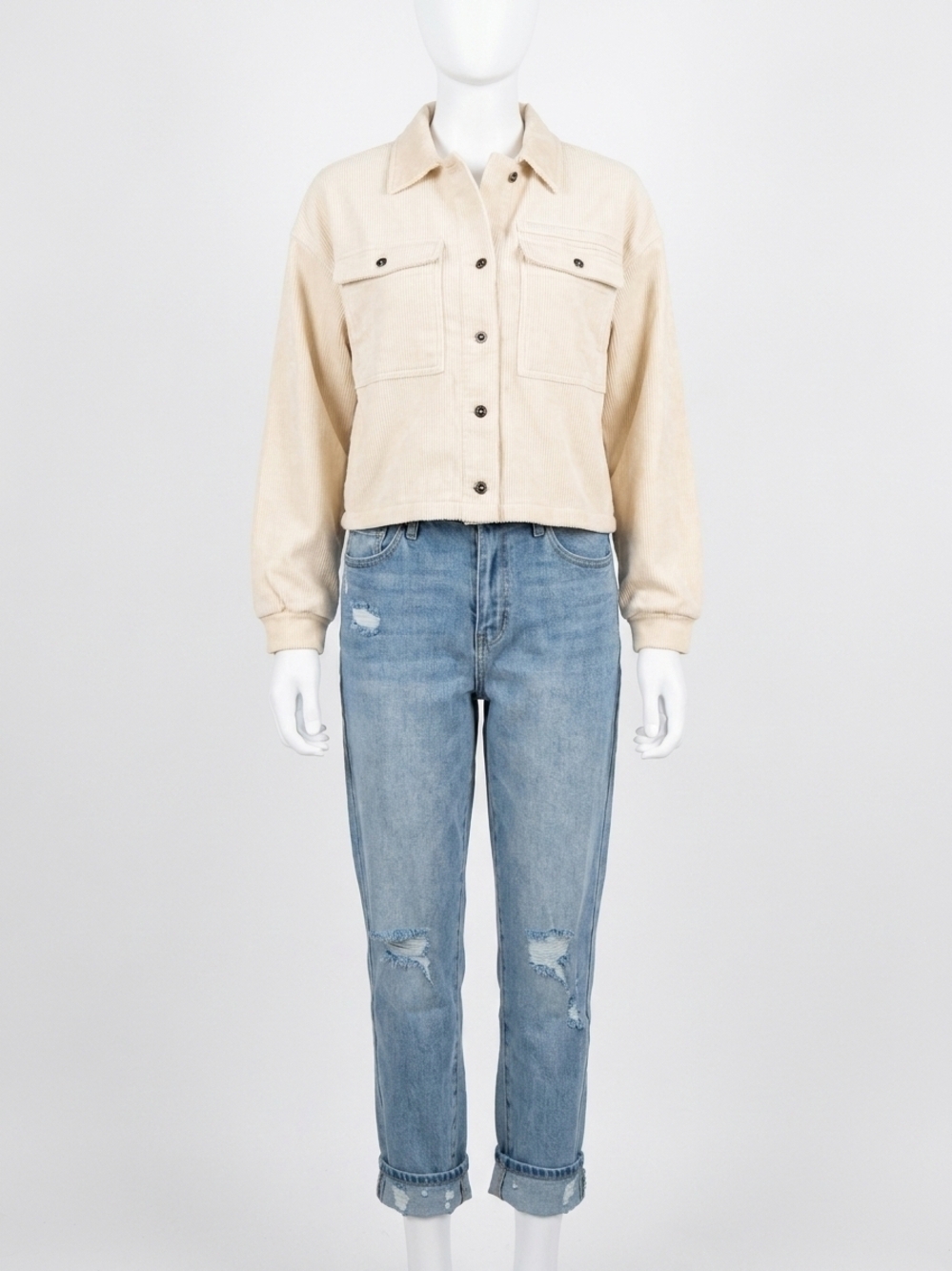NEW KANCAN women's high rise mom jeans in blue